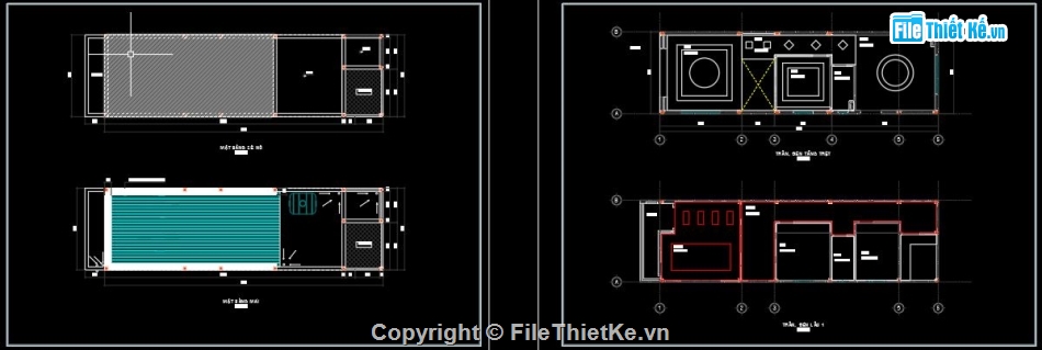 Nhà phố 2 tầng,File cad Nhà phố 2 tầng,Nhà phố 2 tầng 5x17m,thiết kế nhà phố 2 tầng,mẫu nhà phố 2 tầng